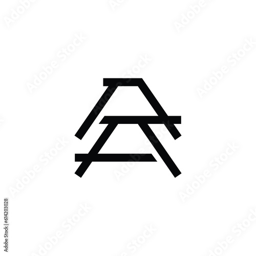 AA Monogram Logo Design Idea