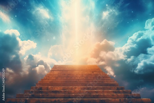Dreamy Stairway to heaven. Generative Ai