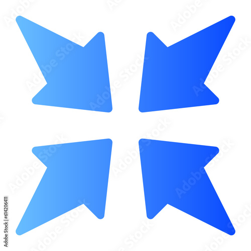 compress gradient icon