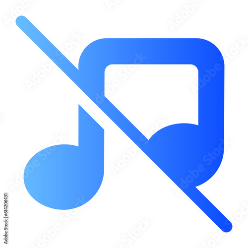 music gradient icon