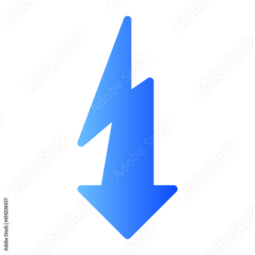 lightning gradient icon
