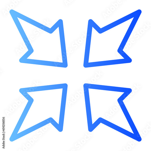 compress gradient icon