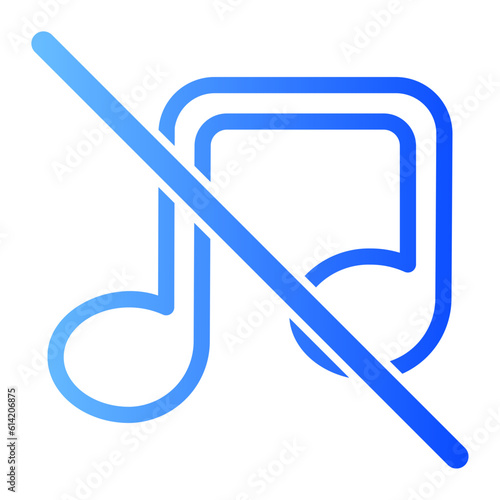 music gradient icon