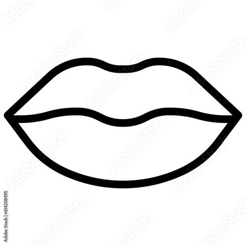 LIPS line icon,linear,outline,graphic,illustration