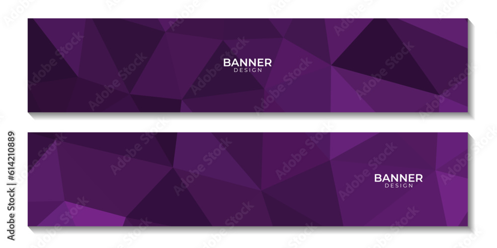 set of banners abstract purple geometric background with triangles for business set of banners abstract purple geometric background with triangles for business