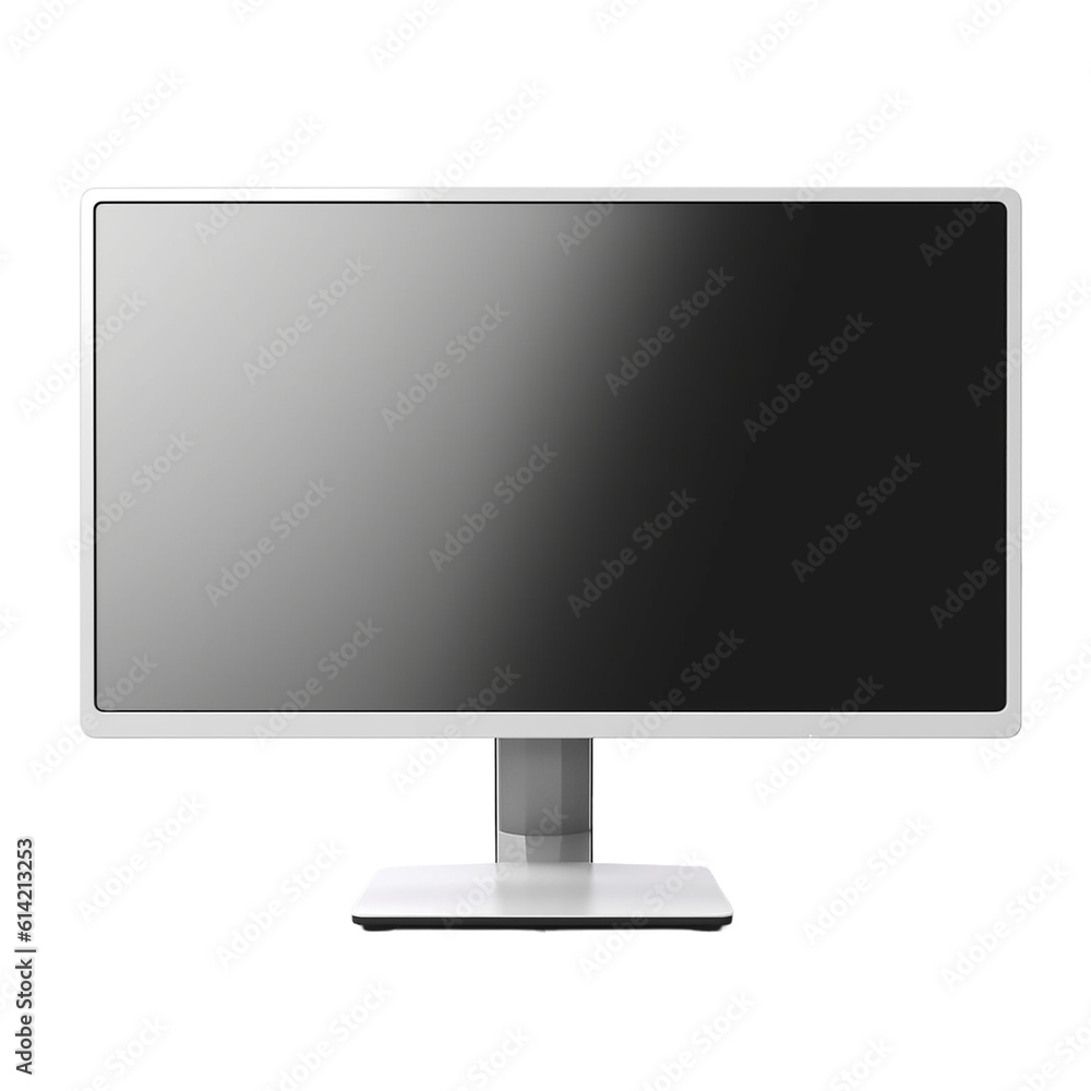 computer monitor screen empty isolated on transparent background computer monitor screen empty isolated on transparent background