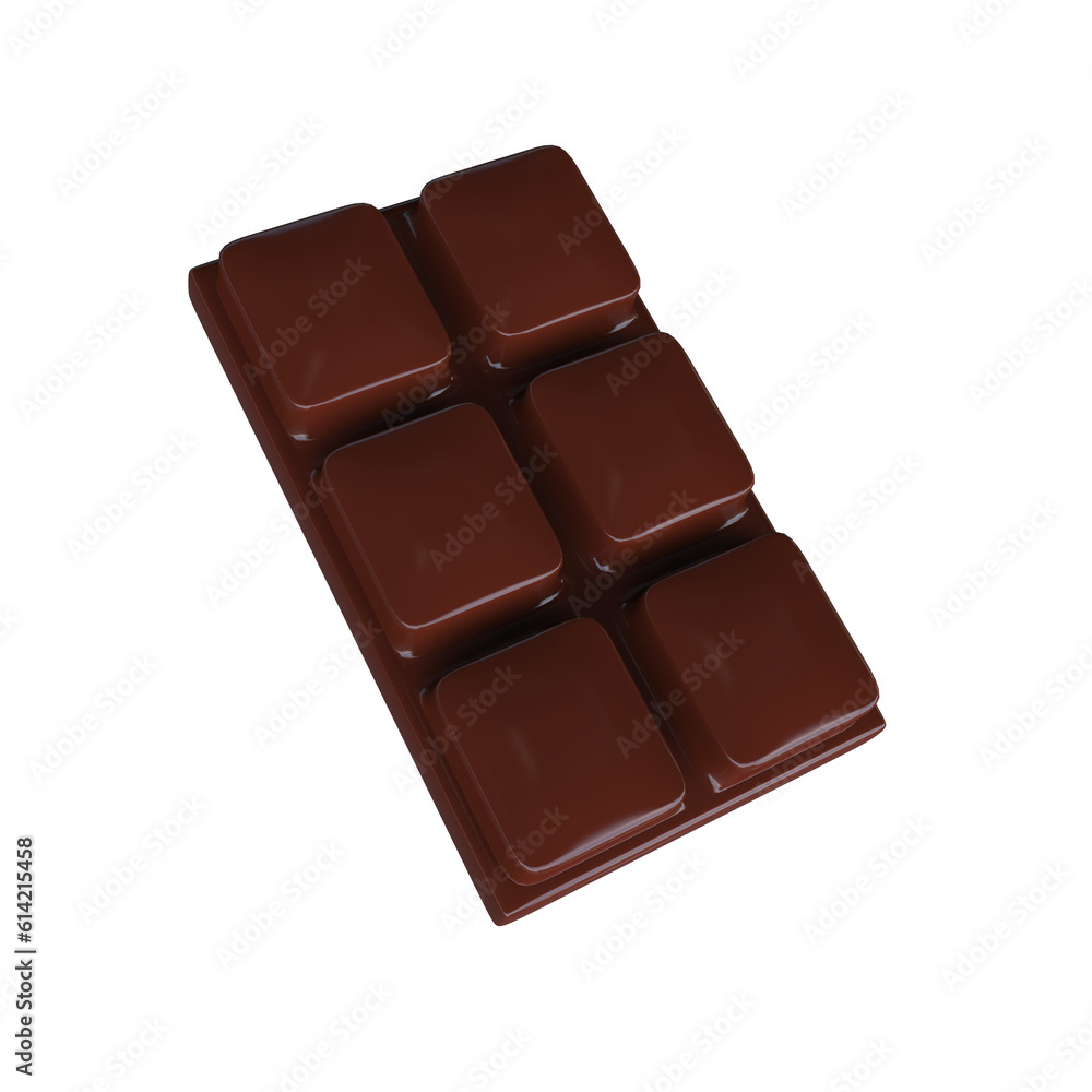 delicious Dark chocolate bar 3d illustration render delicious Dark chocolate bar 3d illustration render