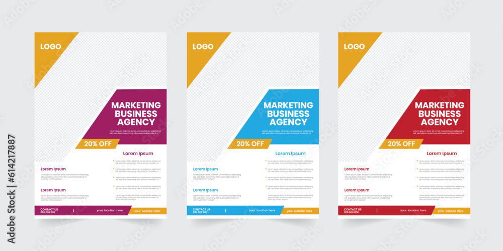 Creative business agency opening workshop a4 flyer, annual corporate marketing vertical page report, one-sided document poster template Creative business agency opening workshop a4 flyer, annual corporate marketing vertical page report, one-sided document poster template