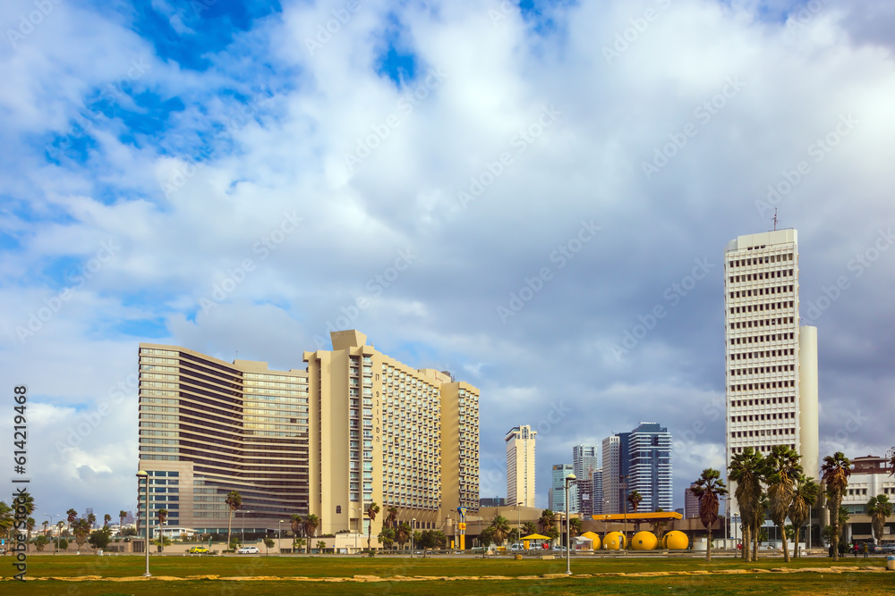 Skyscrapers on the embankment of Tel Aviv Skyscrapers on the embankment of Tel Aviv