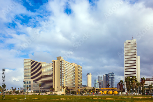Skyscrapers on the embankment of Tel Aviv