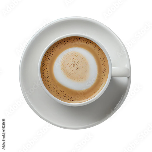 Coffee with cup  3d render  isolated transparent background