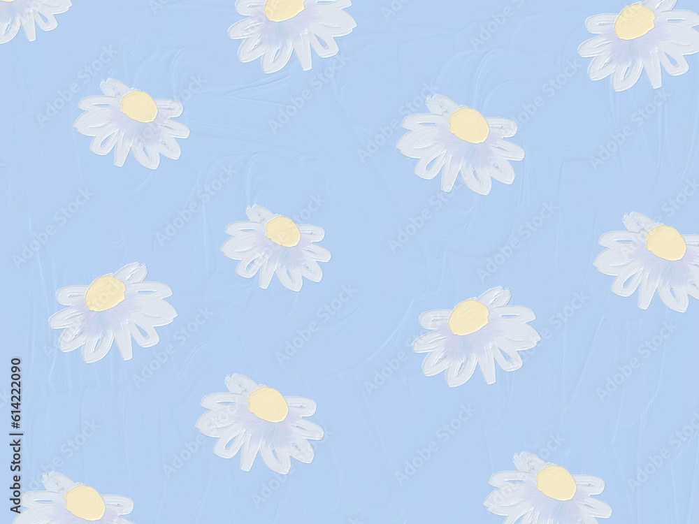 Obraz premium seamless pattern with camomiles