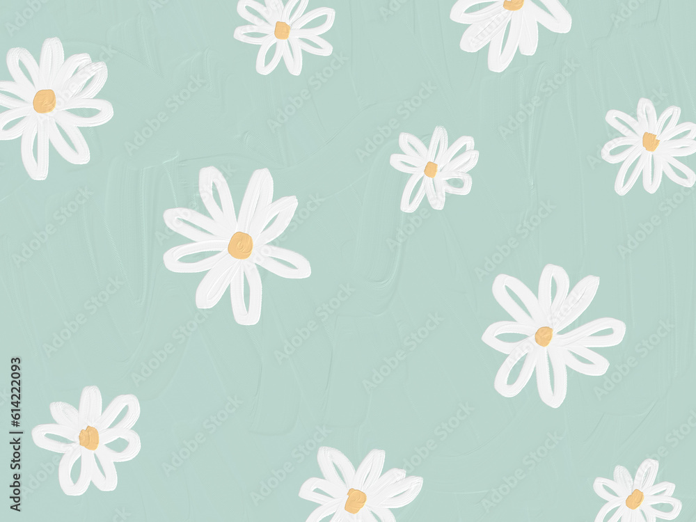 seamless pattern with white flowers seamless pattern with white flowers
