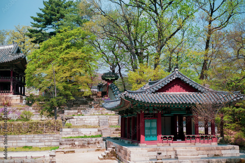 Juhamnu Pavilion(Secret Garden) of the Changdeokgung Palace. Seoul, South Korea Juhamnu Pavilion(Secret Garden) of the Changdeokgung Palace. Seoul, South Korea