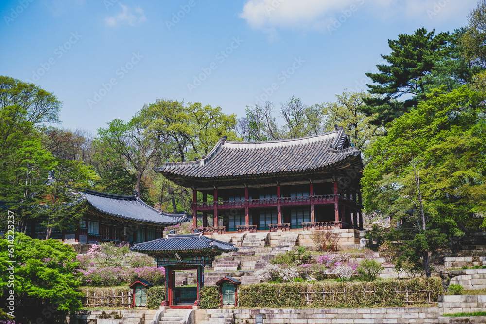 Juhamnu Pavilion(Secret Garden) of the Changdeokgung Palace. Seoul, South Korea Juhamnu Pavilion(Secret Garden) of the Changdeokgung Palace. Seoul, South Korea