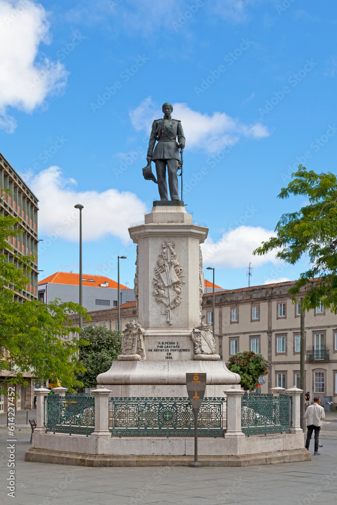Monument to King Dom Pedro V in Porto