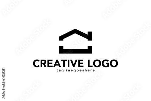 A logo vector in the shape of a house is perfect for company logos related to it