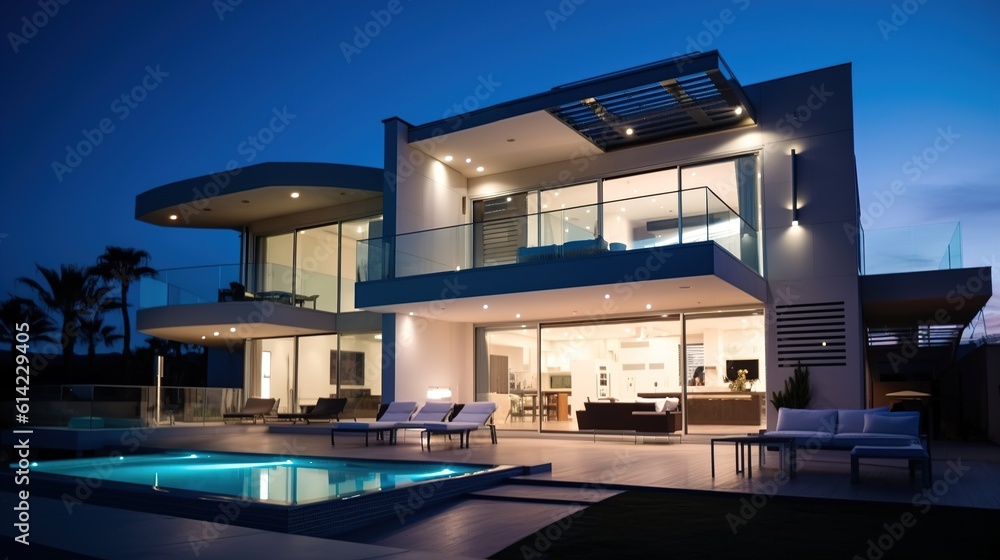 Innovative smart home system controlling lights, temperature, and security. Generative Ai. Innovative smart home system controlling lights, temperature, and security. Generative Ai.