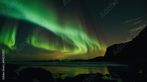Discover the awe-inspiring beauty of The Aurora Borealis. Generative Ai