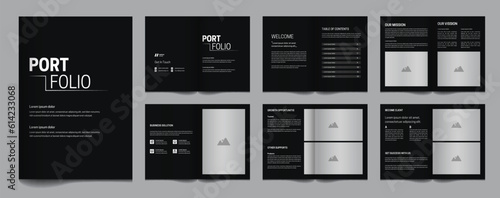 12 page corporate catalogue template minimalist design