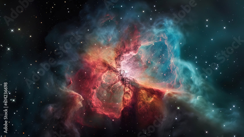 Discover the breathtaking beauty of the Orion Nebula. Generative Ai © hassanmim2021