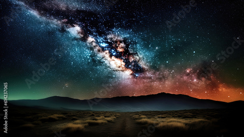 Explore the expansive beauty of the Milky Way Galaxy. Generative Ai