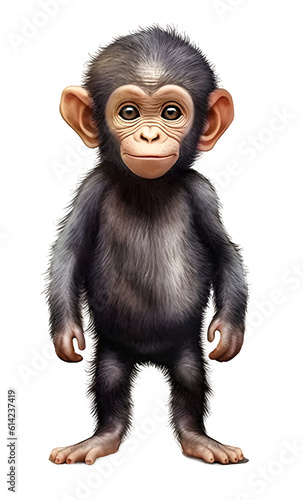 Realistic Cute Wild Animal Clipart art With Generative AI. ai.