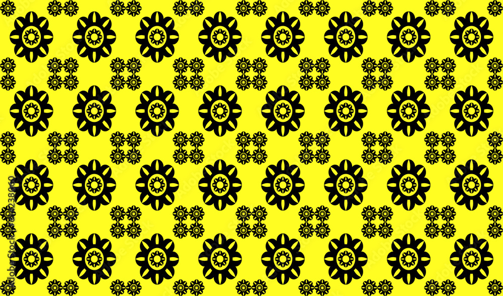 seamless pattern with yellow flowers seamless pattern with yellow flowers