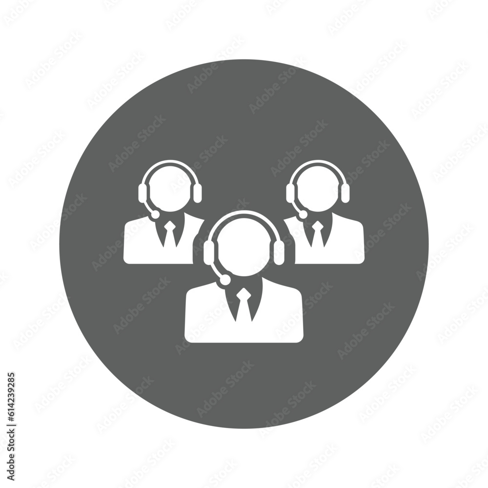 Call Center Manager flat vector Call Center Manager flat vector