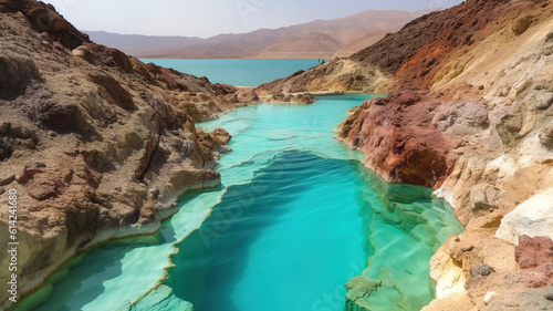 Most Beautiful place in The Dead Sea. Generative Ai
