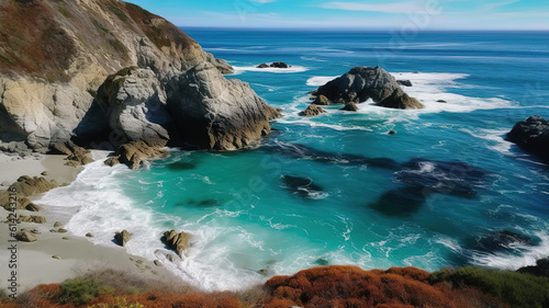 Big Sur California. Generative Ai