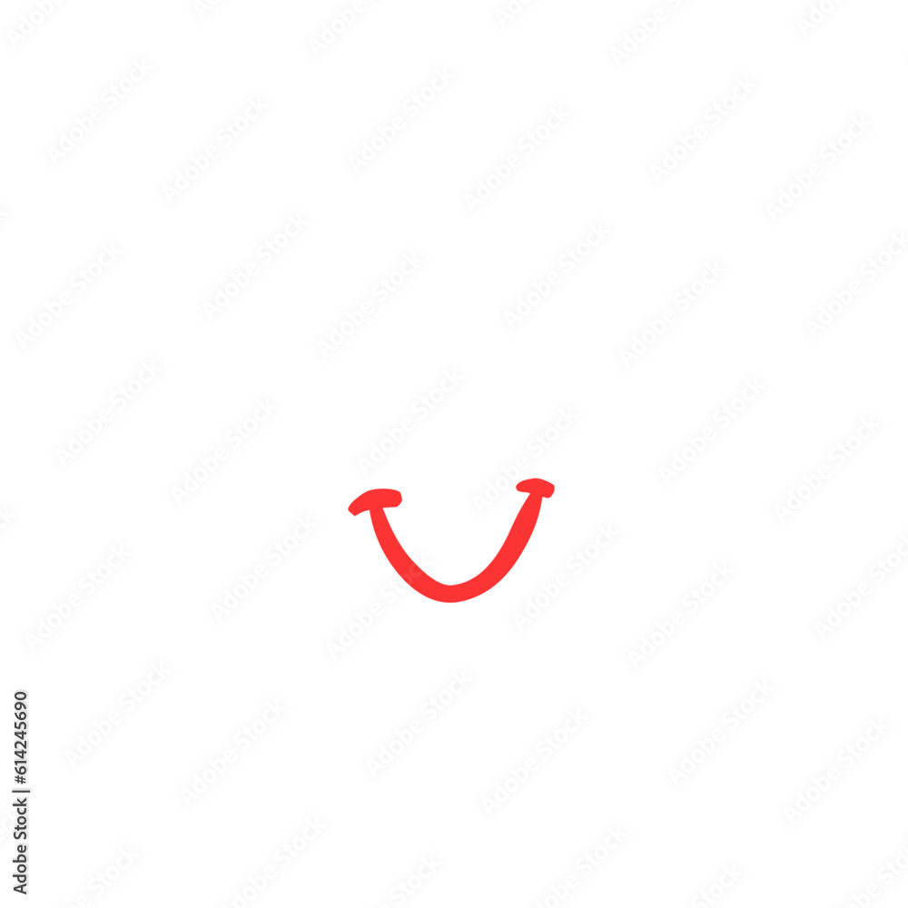 cartoon simple smile