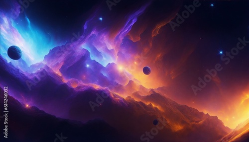 colorful galaxy background, space, 
