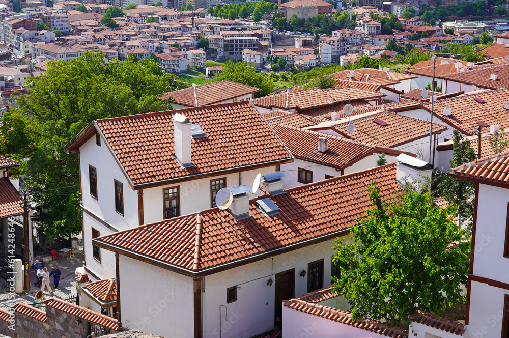 Ankara histrorical houses view in Samanpazarı Ulus     