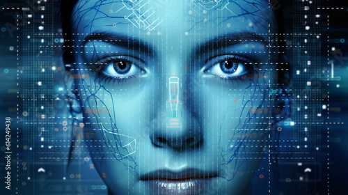 Protection of business data and prevention of unauthorized access through biometric security measures, such as online facial recognition, employing advanced cybersecurity technolog Generative AI