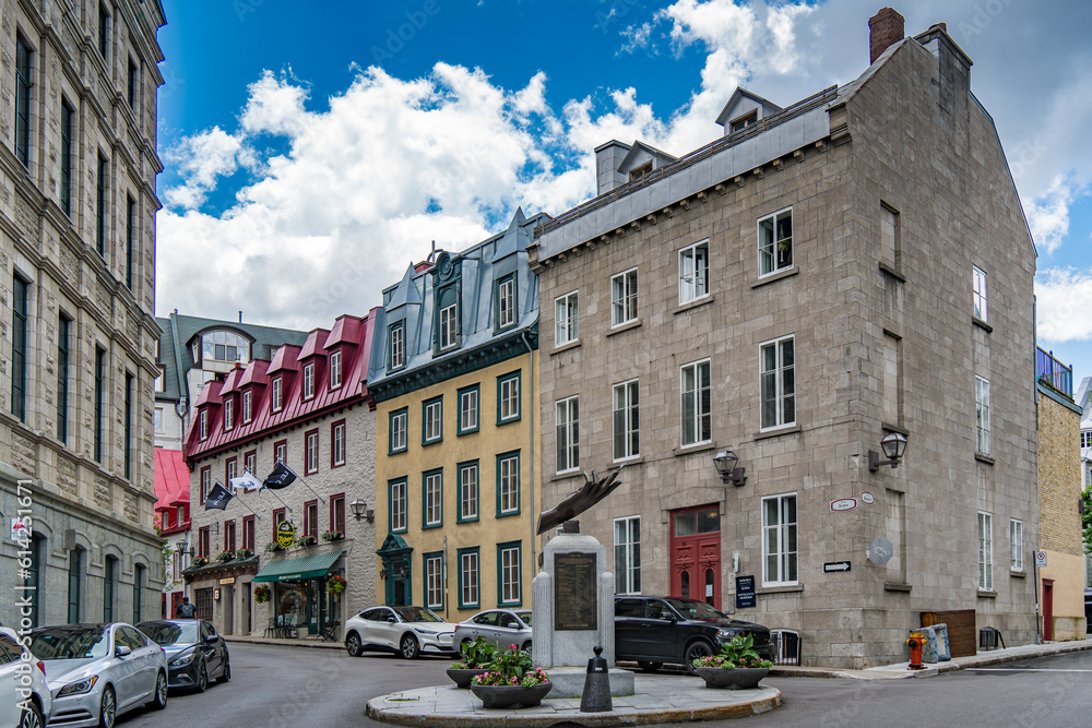 Fototapeta premium View of Quebec City Street