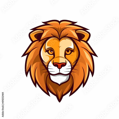 Lion Head Cartoon Illustration © indomercy