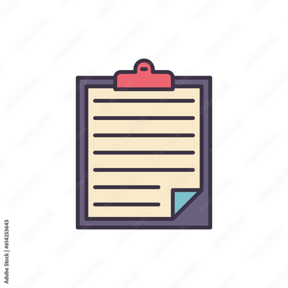 Clipboard related vector line icon. Isolated on white background. Vector illustration. Editable stroke Clipboard related vector line icon. Isolated on white background. Vector illustration. Editable stroke