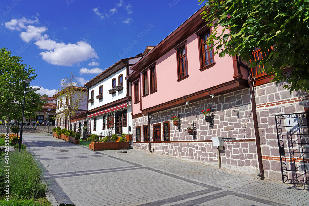Ankara histrorical houses view in Samanpazarı Ulus     
