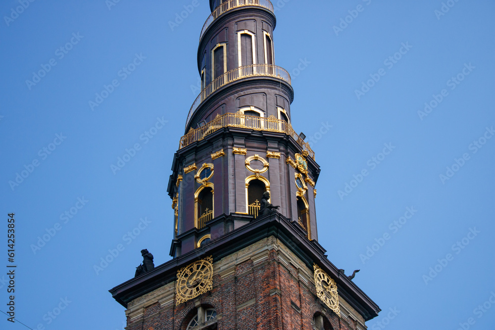 church winding spire