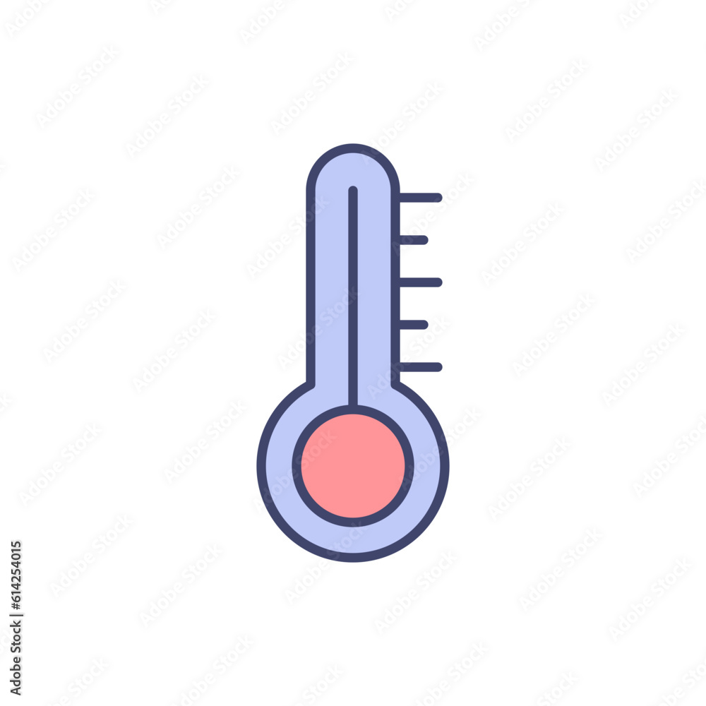 Thermometer related vector line icon. Isolated on white background. Vector illustration. Editable stroke Thermometer related vector line icon. Isolated on white background. Vector illustration. Editable stroke