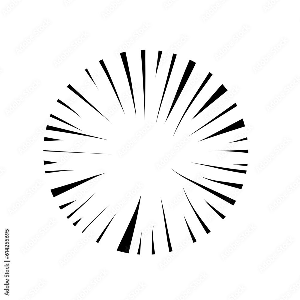 Obraz premium comic radial speed lines