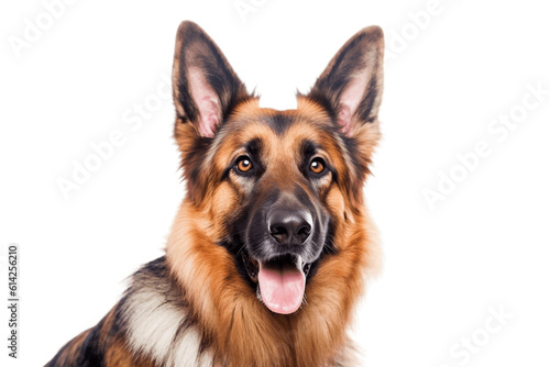 Close-Up of a German Shepherd on Transparent Background. AI © Usmanify
