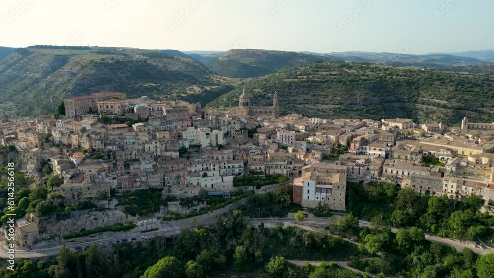 Aerial view of Ragusa in Val di Noto, southern Sicily, Italy Aerial view of Ragusa in Val di Noto, southern Sicily, Italy