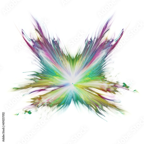 Rainbow winx fate style wings. fairy magic energy.