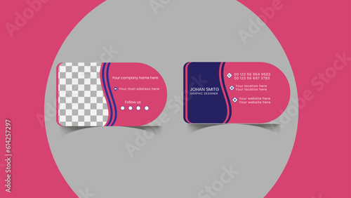 Creative Dui cut Business Card design.