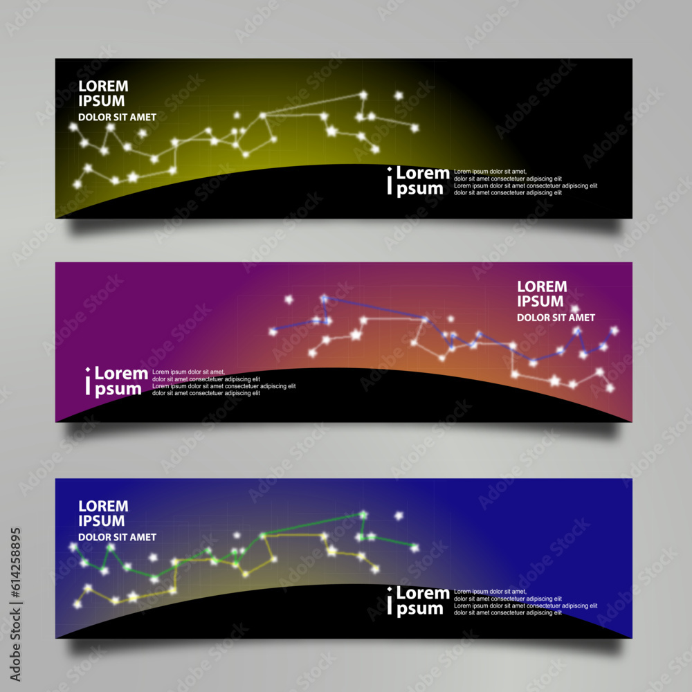 Banner background modern template, abstract design	