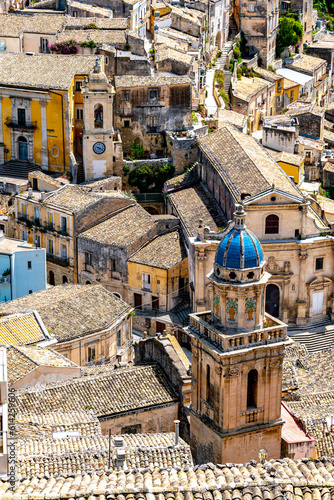 Architecture of Ragusa in Val di Noto, southern Sicily, Italy photo