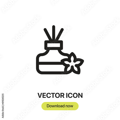 Scent  icon vector. Linear style sign for mobile concept and web design.Scent symbol illustration. Pixel vector graphics - Vector.