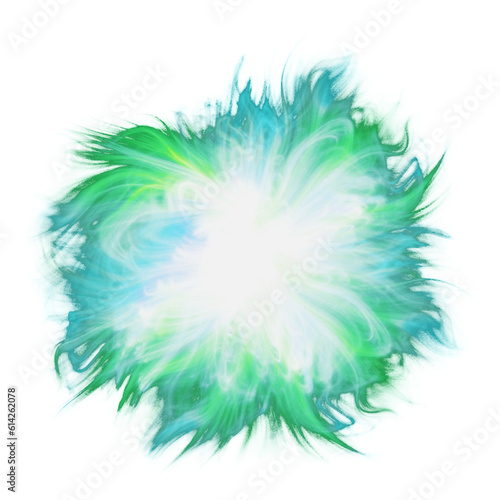 Green glowing fireball lightning plasma energy  Energy Charge  Static Electricity Lightning